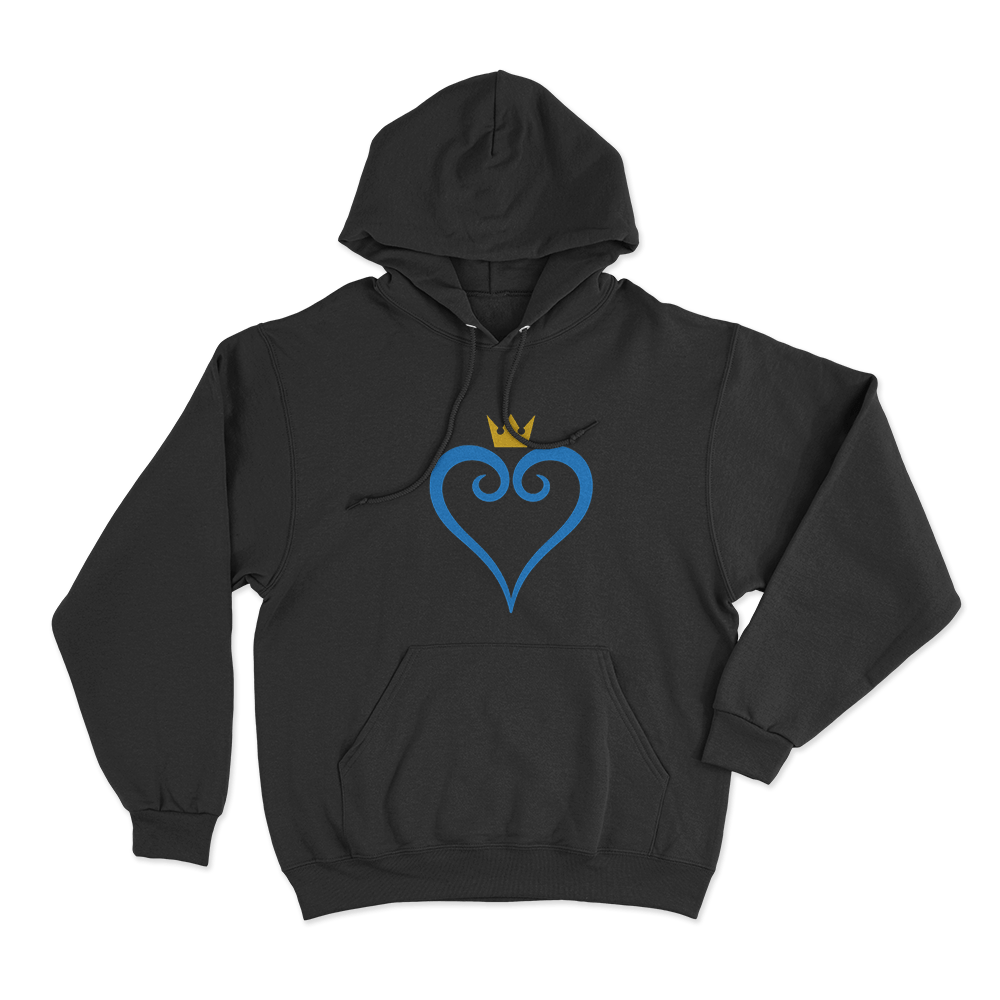 Kingdom Hearts Crown Symbol Unisex Hoodie Black Kingdom Hearts Crown Symbol Unisex Hoodie Black