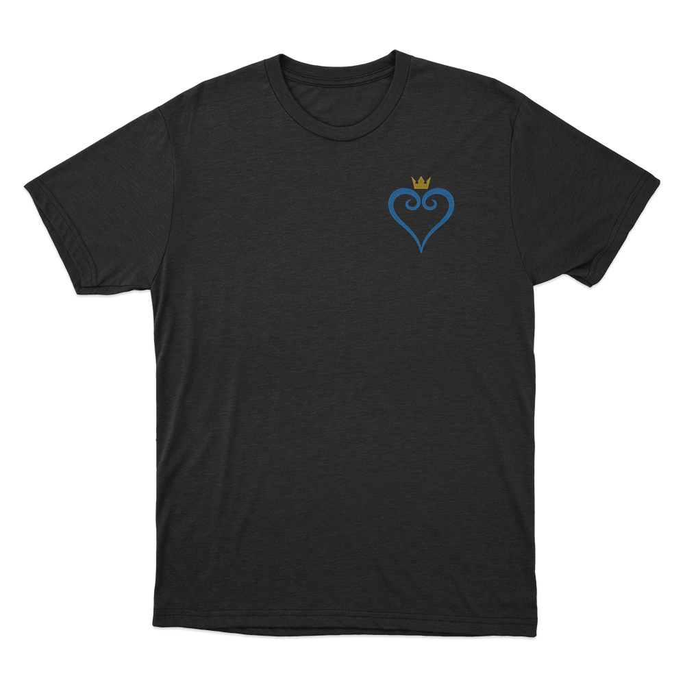 Kingdom Hearts Crown Symbol Unisex T Shirt Black Kingdom Hearts Crown Symbol Unisex T Shirt Black