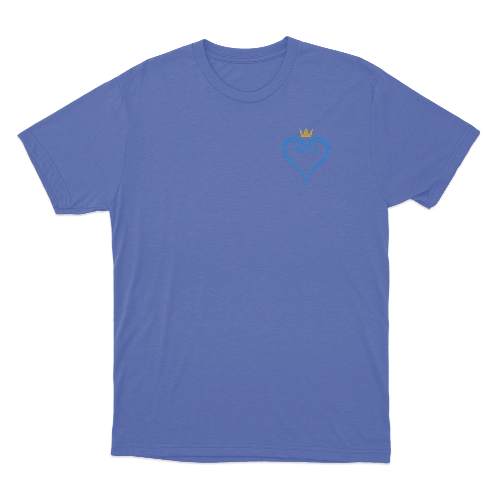 Kingdom Hearts Crown Symbol Unisex T Shirt Blue Kingdom Hearts Crown Symbol Unisex T Shirt Blue