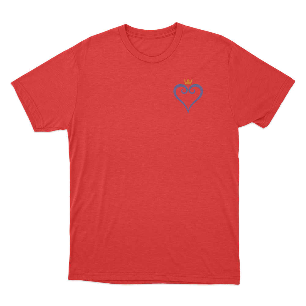 Kingdom Hearts Crown Symbol Unisex T Shirt Red Kingdom Hearts Crown Symbol Unisex T Shirt Red