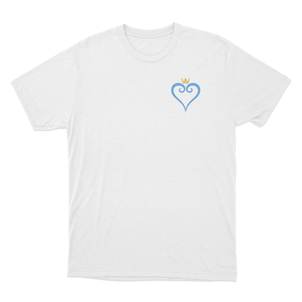 Kingdom Hearts Crown Symbol Unisex T Shirt White Kingdom Hearts Crown Symbol Unisex T Shirt White