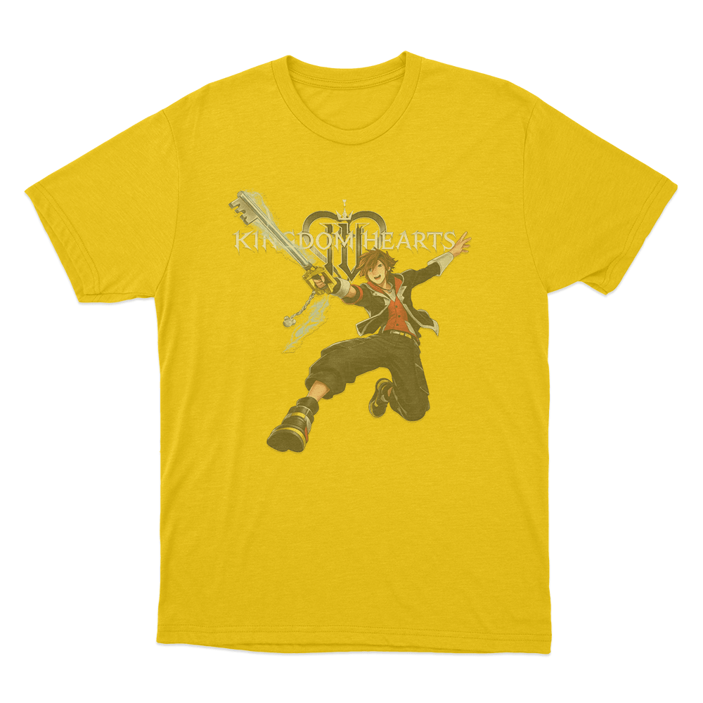 Kingdom Hearts IV Heroic Sora Unisex T Shirt Yellow Kingdom Hearts IV Heroic Sora Unisex T Shirt Yellow