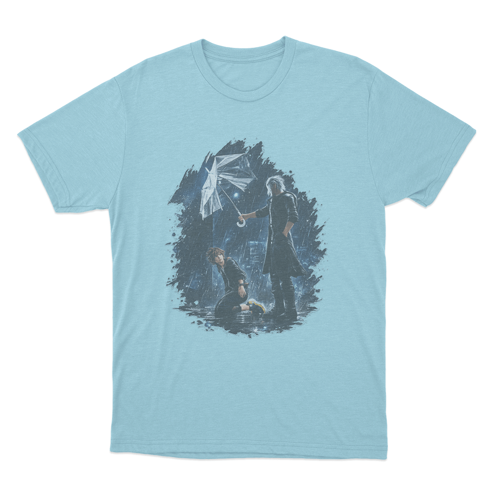 Sora And Riku Rainy Night Unisex T Shirt Sky Blue Sora And Riku Rainy Night Unisex T Shirt Sky Blue