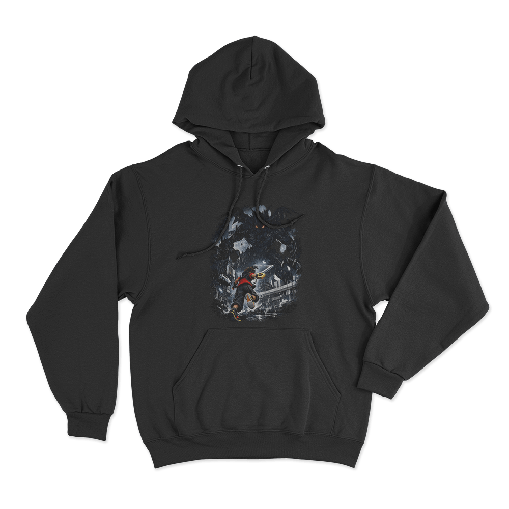 Sora Vs Darkside Heartless Unisex Hoodie Black Sora Vs Darkside Heartless Unisex Hoodie Black