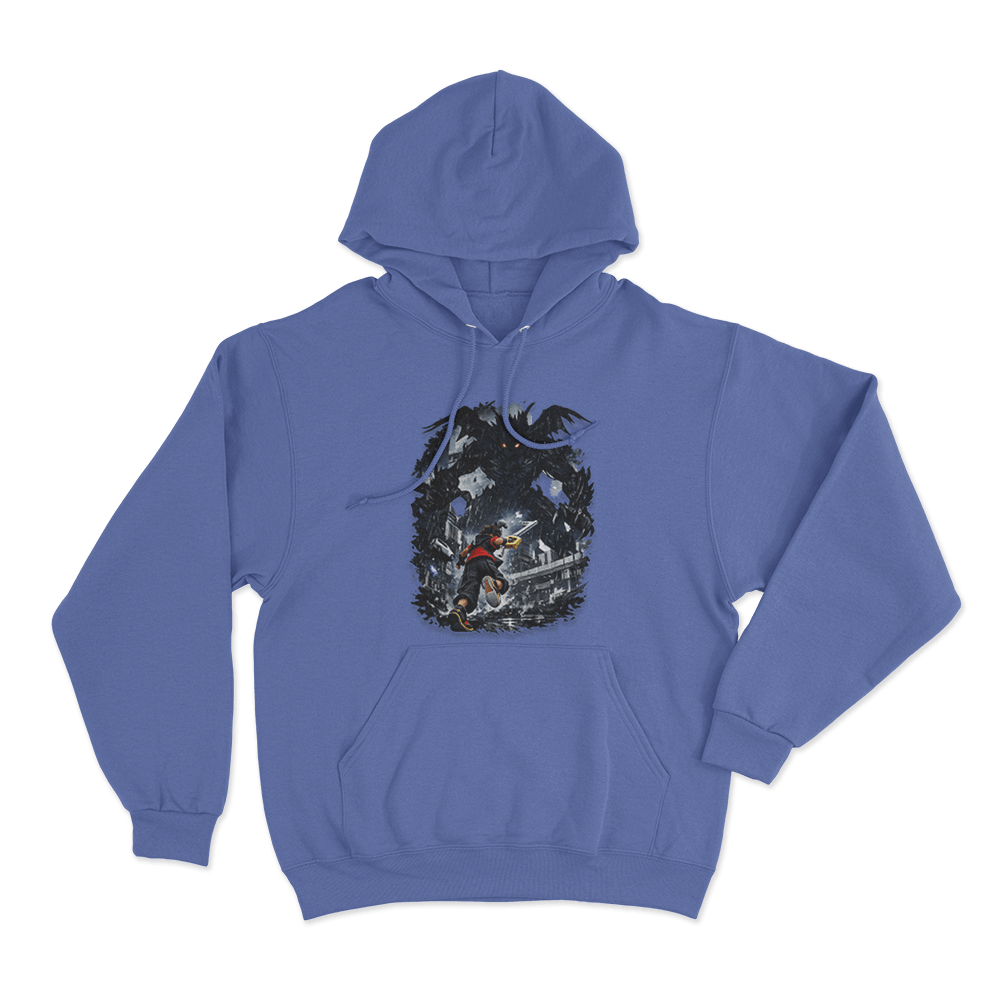 Sora Vs Darkside Heartless Unisex Hoodie Blue Sora Vs Darkside Heartless Unisex Hoodie Blue