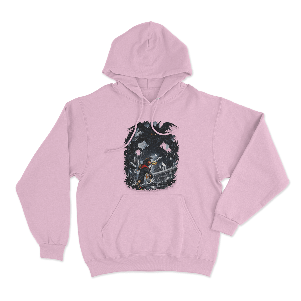 Sora Vs Darkside Heartless Unisex Hoodie Pink Sora Vs Darkside Heartless Unisex Hoodie Pink
