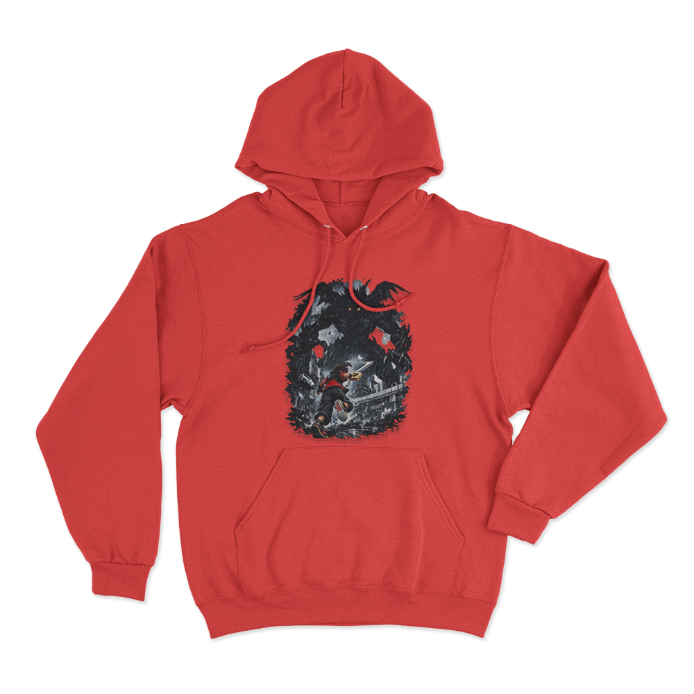 Sora Vs Darkside Heartless Unisex Hoodie Red Sora Vs Darkside Heartless Unisex Hoodie Red